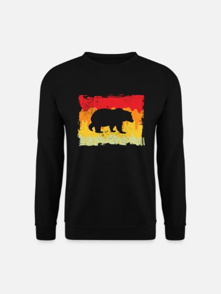 Bear Retro - Unisex Sweatshirt - black