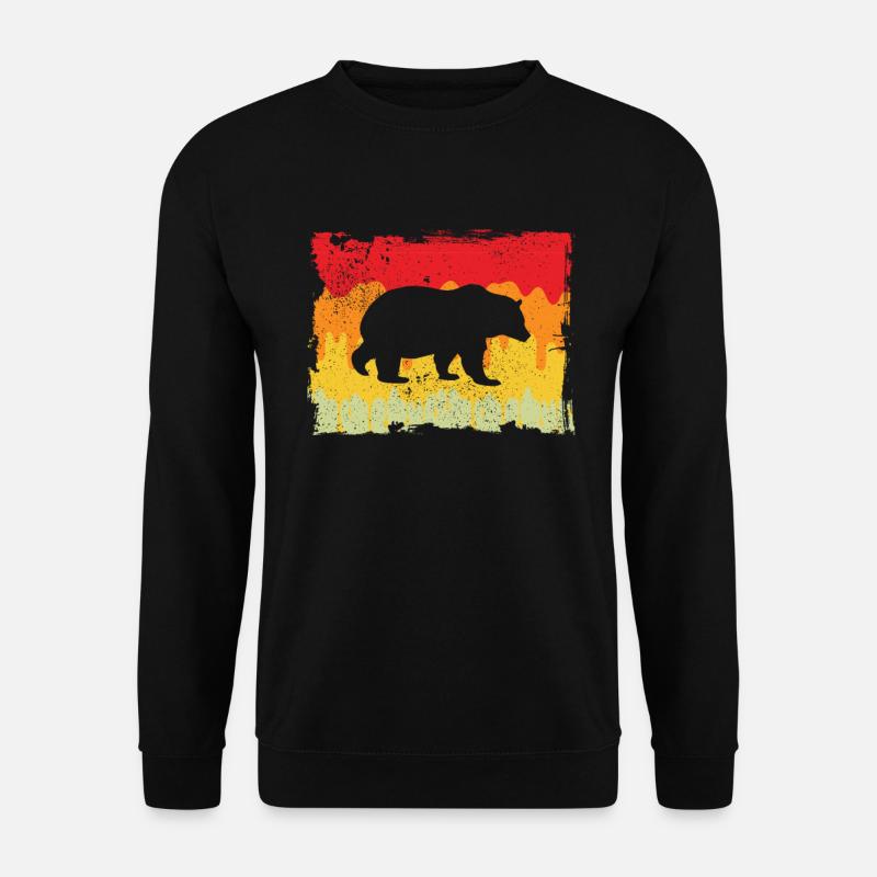 Bear Retro - Unisex Sweatshirt - black