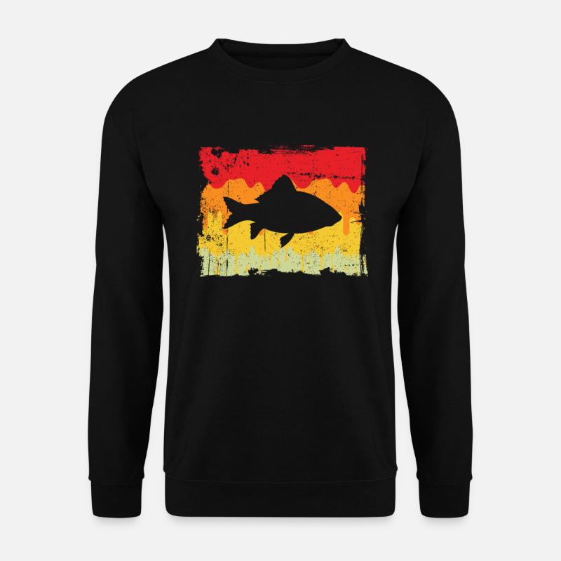 Fish Retro - Unisex Sweatshirt - black