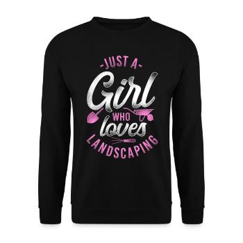 Landscaper Landscaping Landscape - Unisex Sweatshirt - black - Front - Alina (178cm) & Michal (187cm)