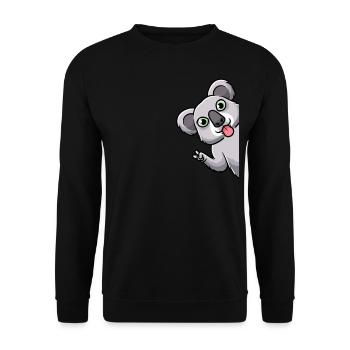 Koala Koala Bear Drôle Australie - Sweat-shirt Unisexe - noir - Devant - Alina (178cm) & Michal (187cm)