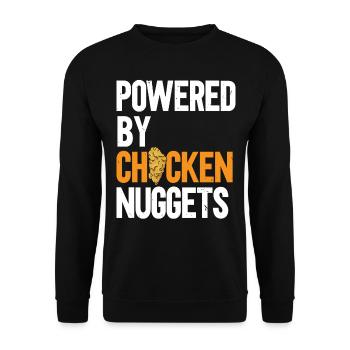 Angetrieben von Chicken Nuggets Nug Life Nuggies - Unisex Pullover - Schwarz - Vorne - Alina (178cm) & Michal (187cm)
