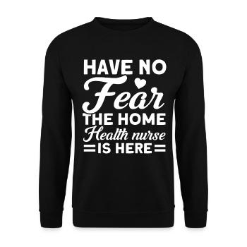 Health Assistance Home Nursing Nurse - Unisex Sweatshirt - black - Front - Alina (178cm) & Michal (187cm)