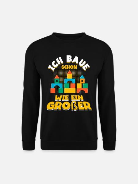Bauen Klemmbaustein Klemmbausteine - Unisex Pullover - Schwarz