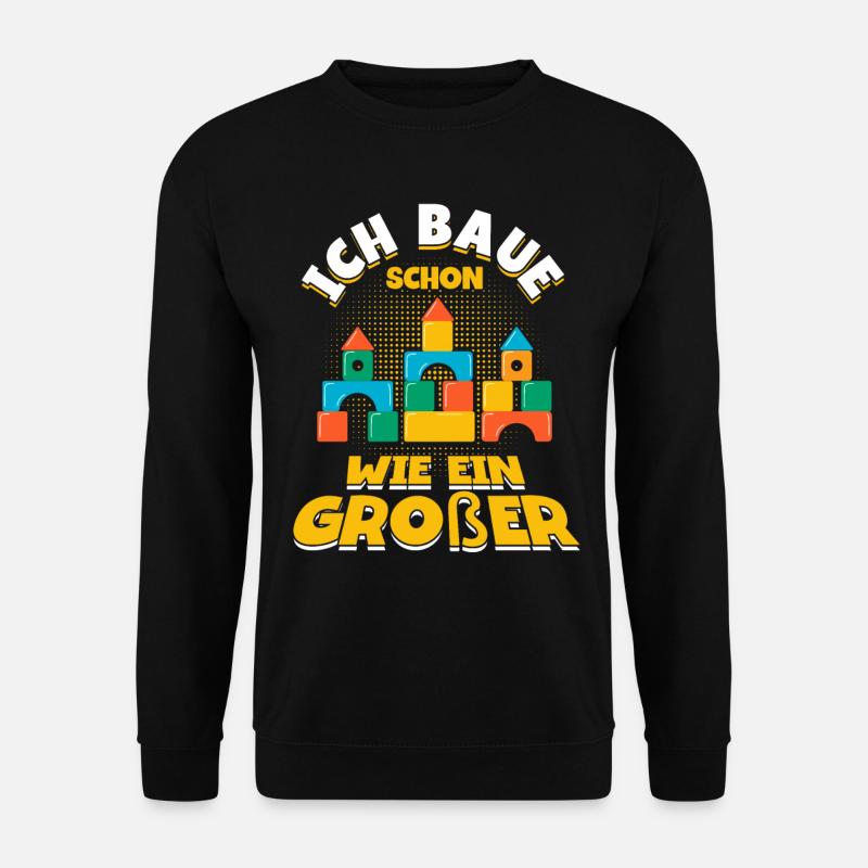 Bauen Klemmbaustein Klemmbausteine - Unisex Pullover - Schwarz