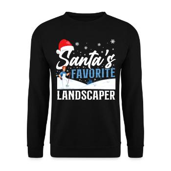 Landscaper Landscaping Landscape - Unisex Sweatshirt - black - Front - Alina (178cm) & Michal (187cm)