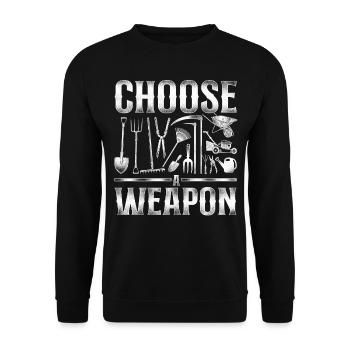 Paysagiste Aménagement Paysager - Sweat-shirt Unisexe - noir - Devant - Alina (178cm) & Michal (187cm)