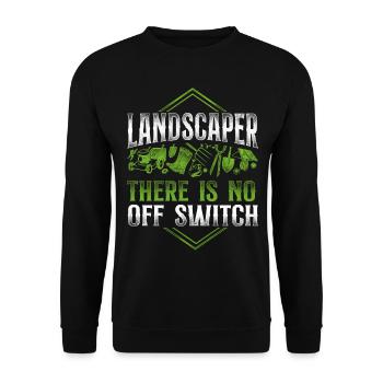 Landscaper Landscaping Landscape - Unisex Sweatshirt - black - Front - Alina (178cm) & Michal (187cm)