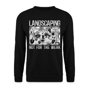 Landscaper Landscaping Landscape - Unisex Sweatshirt - black - Front - Alina (178cm) & Michal (187cm)