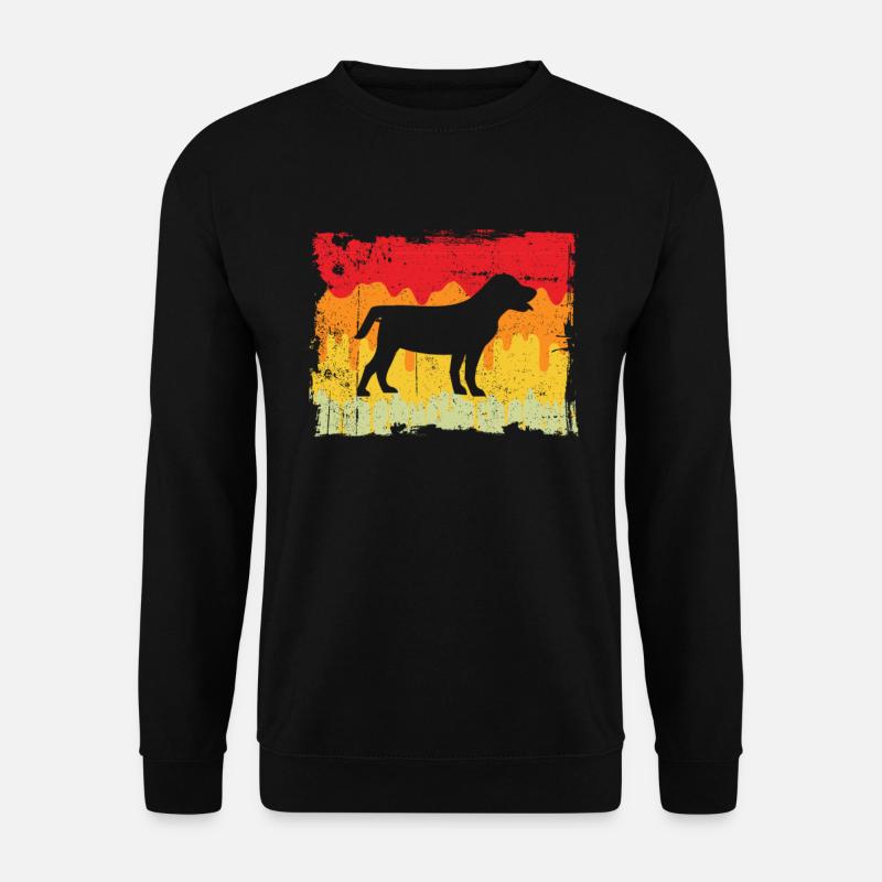 Hund Retro - Unisex Pullover - Schwarz