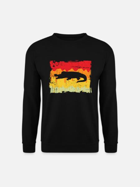 Krokodil Retro - Unisex Pullover - Schwarz