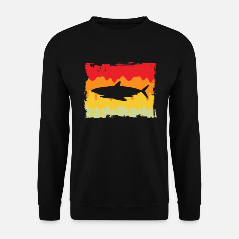 Shark Retro - Unisex Sweatshirt - black