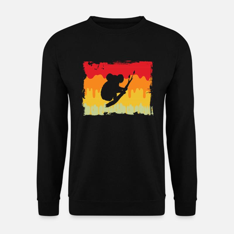 Koala Retro - Unisex Sweatshirt - black