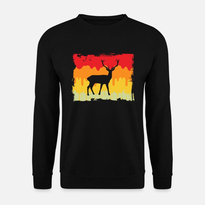 Deer Retro - Unisex Sweatshirt - black