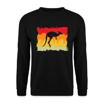 Kangourou Rétro - Sweat-shirt Unisexe - noir - Devant - Alina (178cm) & Michal (187cm)