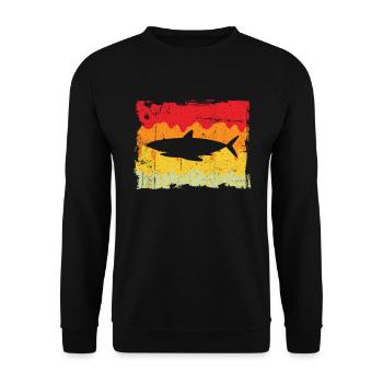 Hai Retro - Unisex Pullover - Schwarz - Vorne - Alina (178cm) & Michal (187cm)