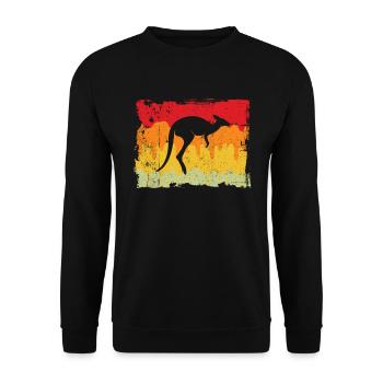 Kangourou Rétro - Sweat-shirt Unisexe - noir - Devant - Alina (178cm) & Michal (187cm)