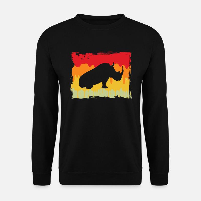 Rhino Retro - Unisex Sweatshirt - black
