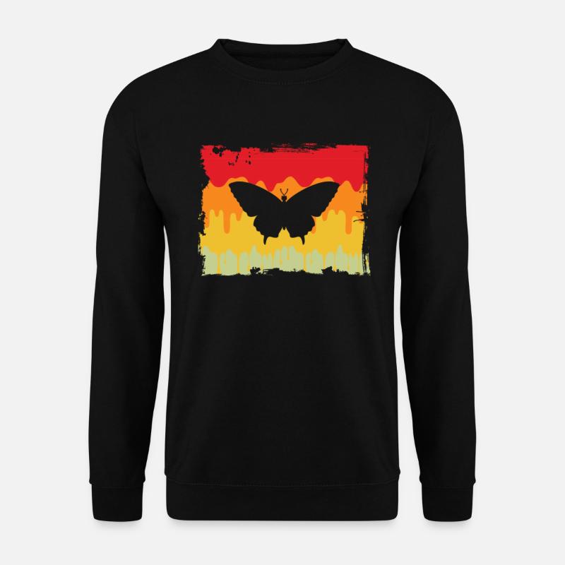 Papillon Rétro - Sweat-shirt Unisexe - noir