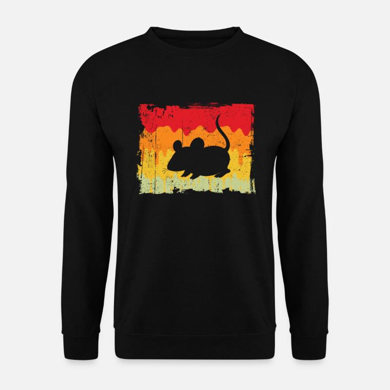 Mouse Retro - Unisex Sweatshirt - black
