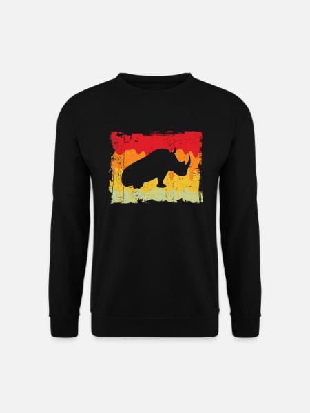 Rhino Retro - Unisex Sweatshirt - black