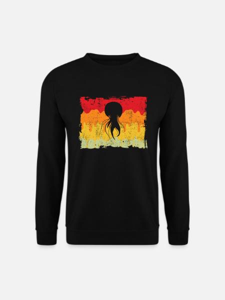 Jellyfish Retro - Unisex Sweatshirt - black