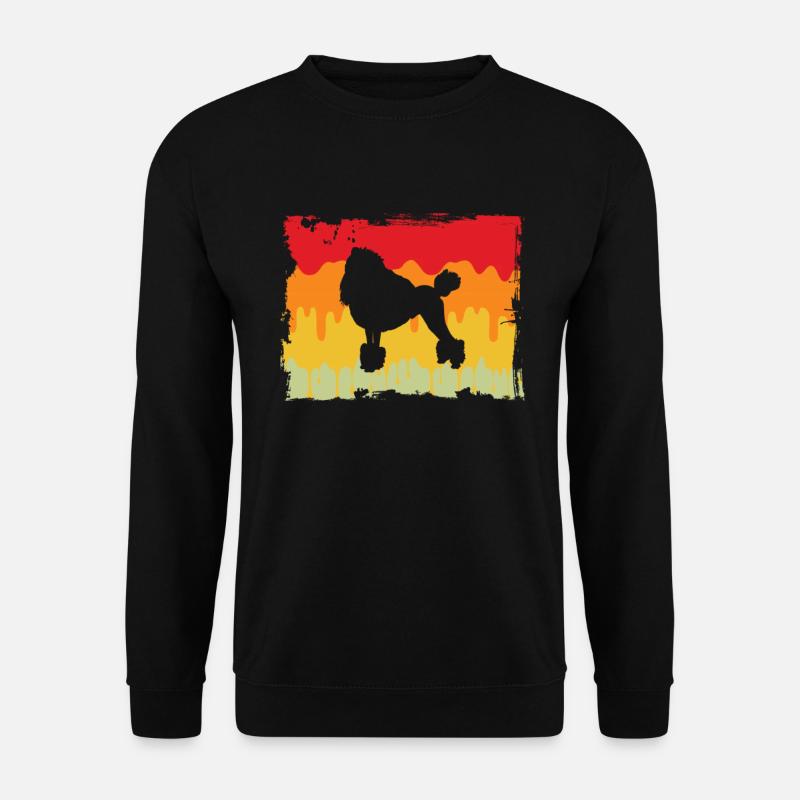Caniche Rétro - Sweat-shirt Unisexe - noir