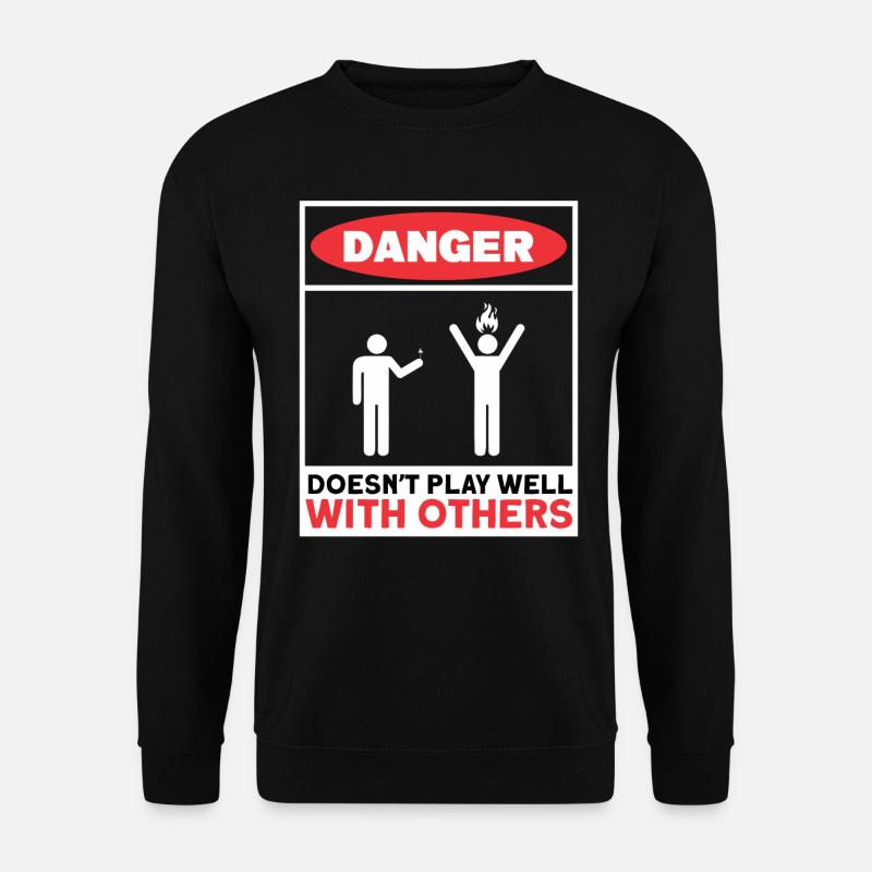 Antisocial Introvert Hate People - Unisex Sweatshirt - black