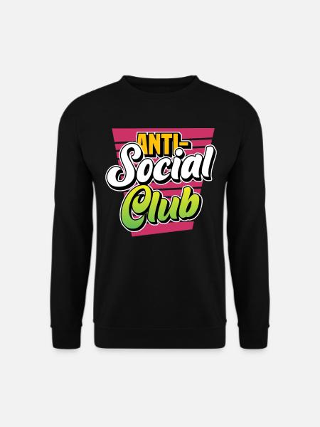 Club antisocial Personnes introverties antisociales - Sweat-shirt Unisexe - noir