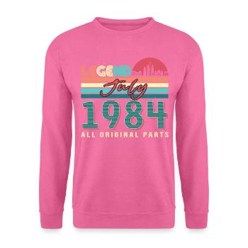 Born 1984 in July - Unisex Sweatshirt - pink - Front