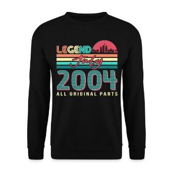 Juillet 2004 Enfin 18 ans - Sweat-shirt Unisexe - noir - Devant - Alina (178cm) & Michal (187cm)