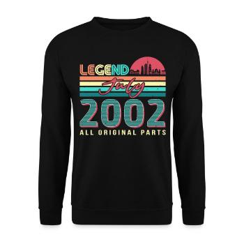 20 ans en juillet 2002 - Sweat-shirt Unisexe - noir - Devant - Alina (178cm) & Michal (187cm)
