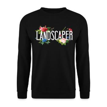 Landscaper Landscaping Landscape - Unisex Sweatshirt - black - Front - Alina (178cm) & Michal (187cm)