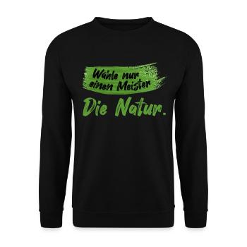Lustiger Maler Spruch Malerei Kunstschüler Natur - Unisex Pullover - Schwarz - Vorne - Alina (178cm) & Michal (187cm)