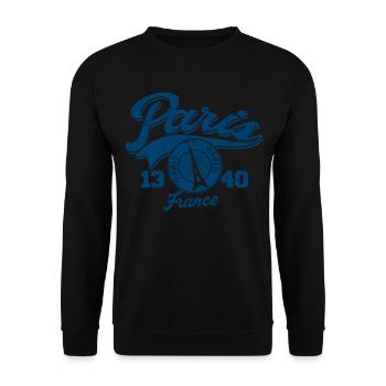 France Gift Paris French French Monaco - Unisex Sweatshirt - black - Front - Alina (178cm) & Michal (187cm)