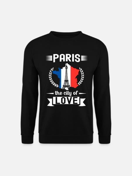 France Drapeau France Paris Marseille Français - Sweat-shirt Unisexe - noir