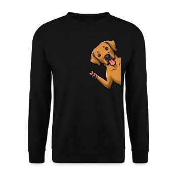 Rhodesian Ridgeback Dog de côté - Sweat-shirt Unisexe - noir - Devant - Alina (178cm) & Michal (187cm)