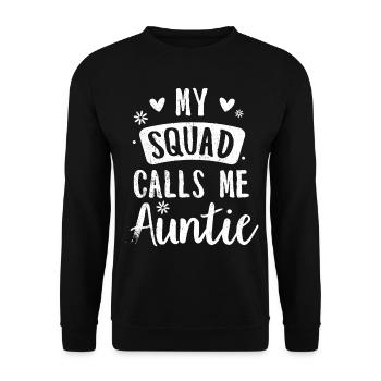 Aunt - Unisex Sweatshirt - black - Front - Alina (178cm) & Michal (187cm)