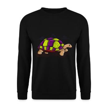 Turtle - Unisex Sweatshirt - black - Front - Alina (178cm) & Michal (187cm)