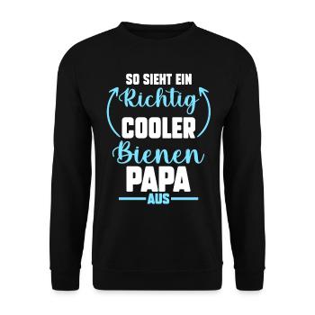 Imker Vater Papa Imkerei Biene Bienen - Unisex Pullover - Schwarz - Vorne - Alina (178cm) & Michal (187cm)