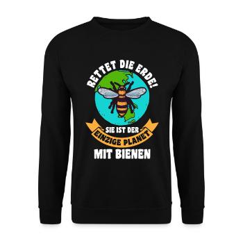 Imker Imkerei Biene Bienen - Unisex Pullover - Schwarz - Vorne - Alina (178cm) & Michal (187cm)