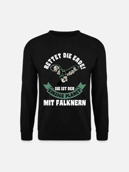 Falkner Falken Falknerei - Unisex Pullover - Schwarz