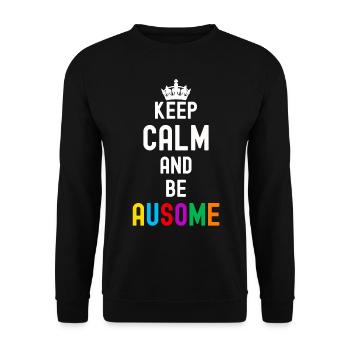 Autismus - Unisex Pullover - Schwarz - Vorne - Alina (178cm) & Michal (187cm)