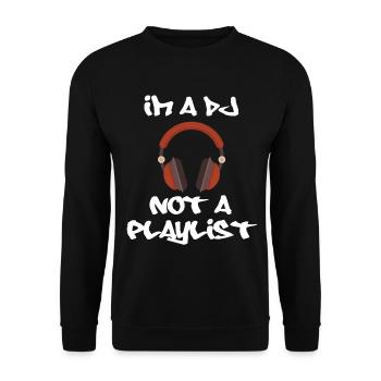 DISC JOCKEY - Unisex Sweatshirt - black - Front - Alina (178cm) & Michal (187cm)
