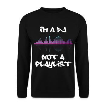 DISC JOCKEY - Unisex Sweatshirt - black - Front - Alina (178cm) & Michal (187cm)