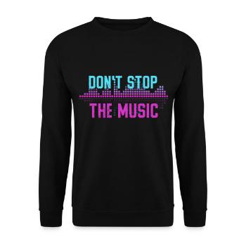 Disc Jockey DJ Rave Synthesizer Gift CD Mixer - Unisex Sweatshirt - black - Front - Alina (178cm) & Michal (187cm)