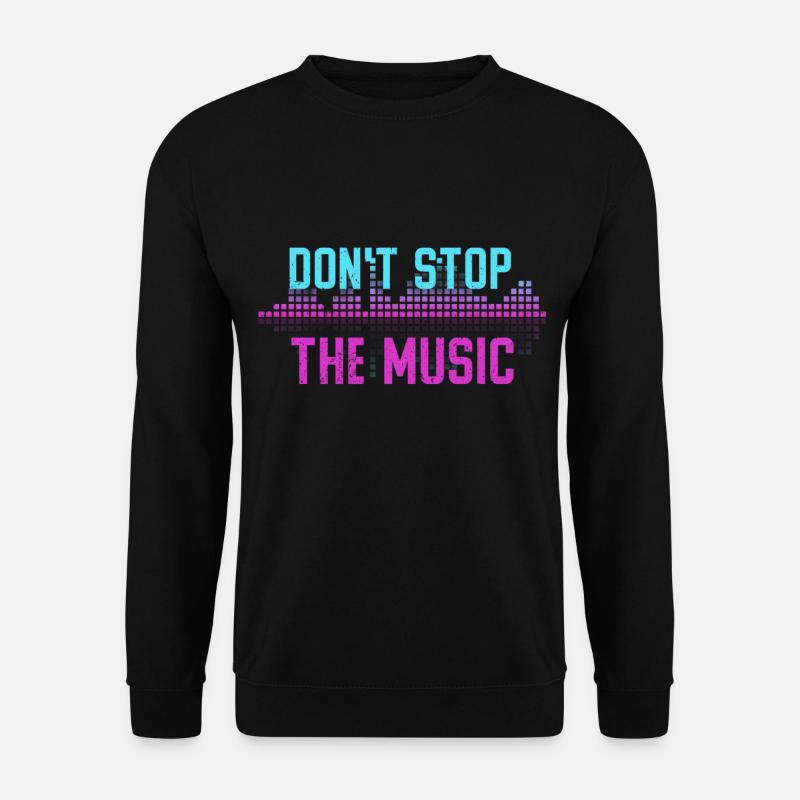 Disc Jockey DJ Rave Synthesizer Geschenk CD Mixer - Unisex Pullover - Schwarz
