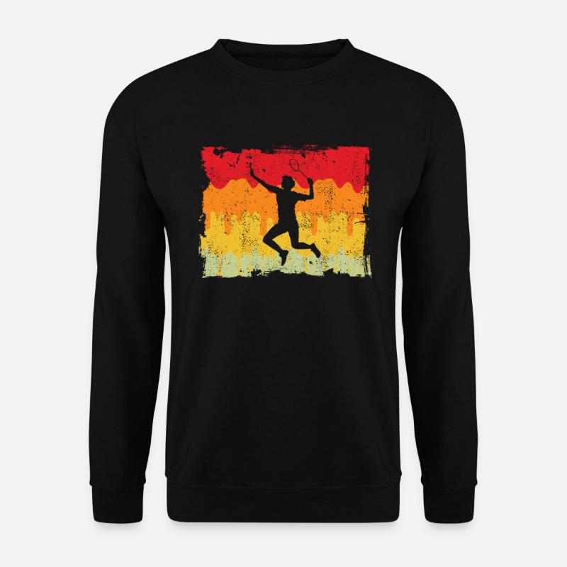 Badminton Retro - Unisex Pullover - Schwarz