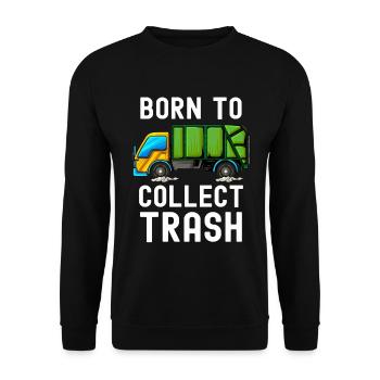 Dustman - Unisex Sweatshirt - black - Front - Alina (178cm) & Michal (187cm)