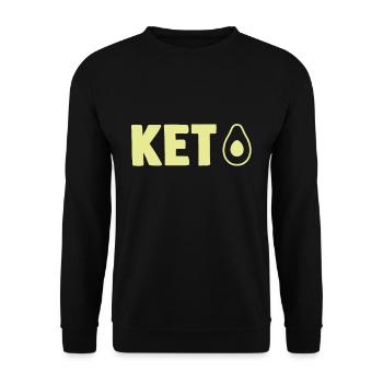 Keto Diet Carbohydrates Ketosis Calories Bacon Eggs - Unisex Sweatshirt - black - Front - Alina (178cm) & Michal (187cm)